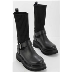 Bambi Siyah Kadın Bot & Bootie K02792021709
