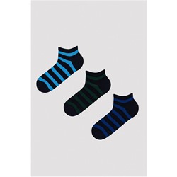 Penti, Erkek Blue Stripe 2li Patik Çorap
