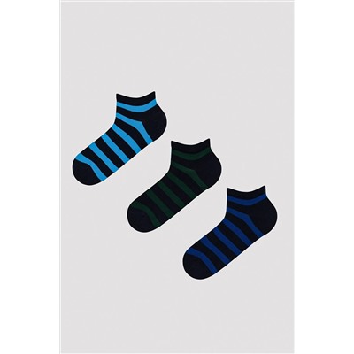 Penti, Erkek Blue Stripe 2li Patik Çorap
