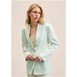 Americana lino estructurada -  Mujer | MANGO OUTLET Melilla