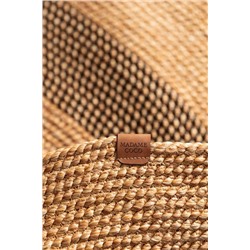 Alsace Oval Kilim - Naturel/Siyah - 90x150 cm
