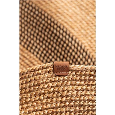 Alsace Oval Kilim - Naturel/Siyah - 90x150 cm