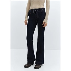 Jeans flare cinturón