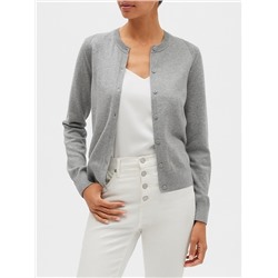 Washable Forever Crew-Neck Cardigan