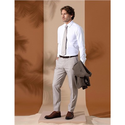 Açık Kahverengi Ex. Slim Fit Kumaş Pantolon