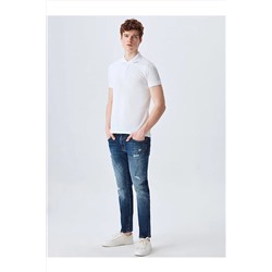 Ltb Polo Yaka Beyaz T-shırt 01222845086089