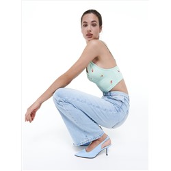 Jeans mit weitem Bein