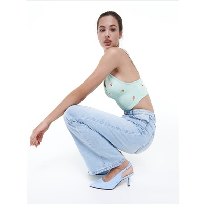 Jeans mit weitem Bein