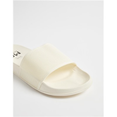 Mesh Strap Slides, Men, Light Beige