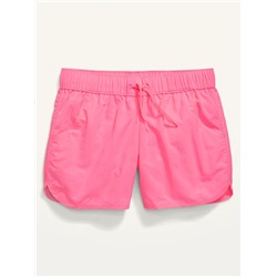 Dolphin-Hem Board Shorts for Girls