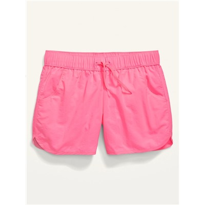 Dolphin-Hem Board Shorts for Girls