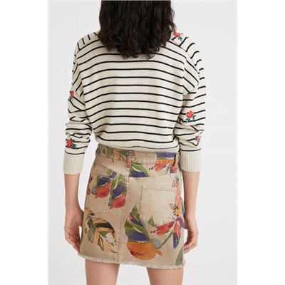 Minifalda de camuflaje floral