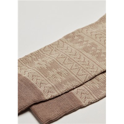 Kurze Herrensocken mit Fil d‘Ecosse und Muster