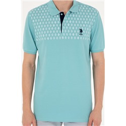 Erkek Regular Fit Polo Yaka Mint Tişört