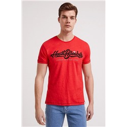 Lee Cooper Erkek Heartbreaker O Yaka T-Shirt Mercan 202 LCM 242001