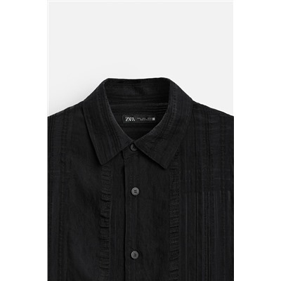 CAMISA JACQUARD SEMITRANSPARENTE