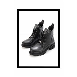 Bambi Siyah Kadın Bot & Bootie K02875070409