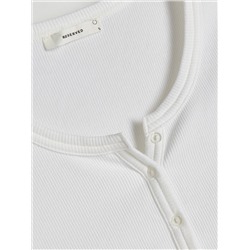 Crop Top mit hohem Baumwollanteil