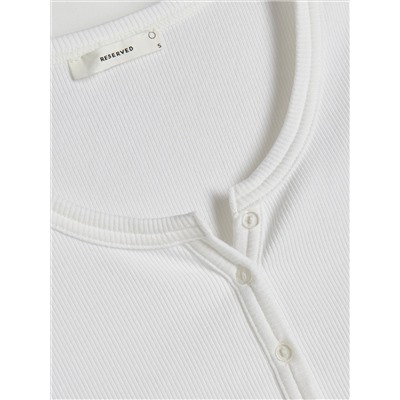 Crop Top mit hohem Baumwollanteil