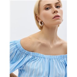 Платье из хлопка свободного силуэта