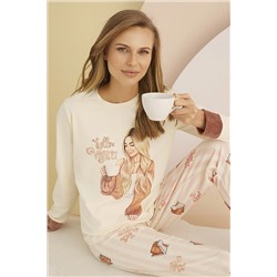 Sevim 13977 Baskılı Pijama Takım