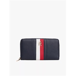 Signature Stripe Zip Wallet