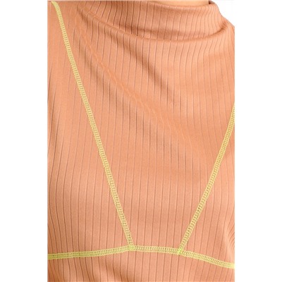 Vestido recto Marrón claro