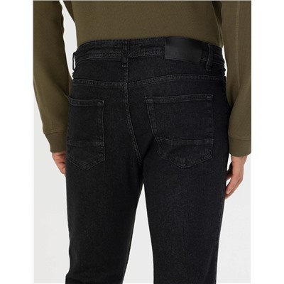 Siyah Slim Fit Jean Pantolon