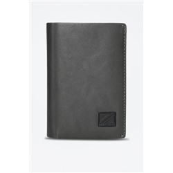 Cartera de piel Chief Gris oscuro