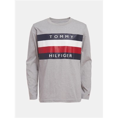 TOMMY HILFIGER BIG BOYS' STRIPE LONG-SLEEVE T-SHIRT