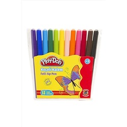 Play Doh Play-doh 12 Renk Keçeli Kalem Pvc 2mm Play-ke005 a-8697548850338
