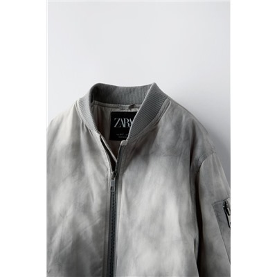 TIE-DYE NYLON BOMBER JACKET