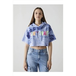 Ltb Crop Batik Desenli T-shırt 012238001460801