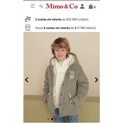 Куртка-парка для мальчиков  Mimo&C*o, экспорт  Цена на оф.сайте 100$