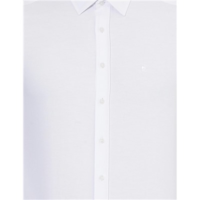 Beyaz Slim Fit Oxford Gömlek