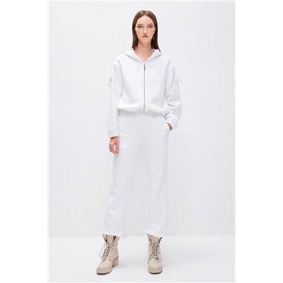 Pantalón recto Blanco