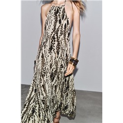 ZW COLLECTION PRINTED HALTER DRESS