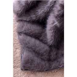 Allure Peluş Koltuk Şalı - Antrasit