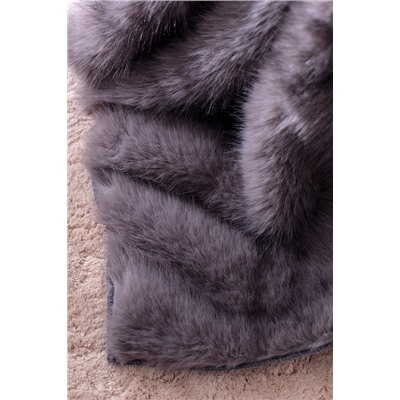 Allure Peluş Koltuk Şalı - Antrasit