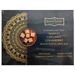 BHARAT BAZAAR Soan Papadi 4 in 1 Сладости Соан Папди подарочная упаковка (4 в 1) 400г