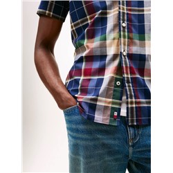 Regular Fit Plaid Print All-Day Shirt