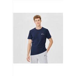Nautica Erkek Lacivert Standart Fıt Kısa Kollu T-shırt VE37300T