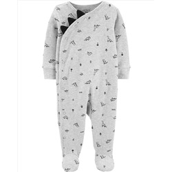 Monster Snap-Up Cotton Sleep & Play