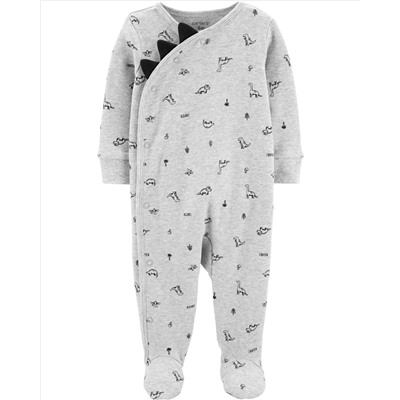 Monster Snap-Up Cotton Sleep & Play