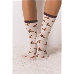 Pack 3 calcetines largos algodón perros salchichas