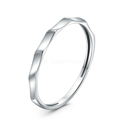 Кольцо из серебра родированное 925 пробы К-3547-Р