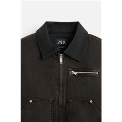 CAZADORA DENIM CUELLO CONTRASTE