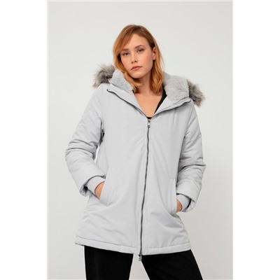 Anorak con capucha Gris