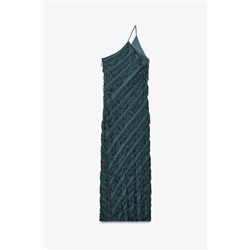 FRINGED MIDI DRESS