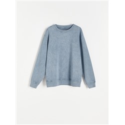 RE.DESIGN Sweatshirt aus Baumwolle mit Wascheffekt